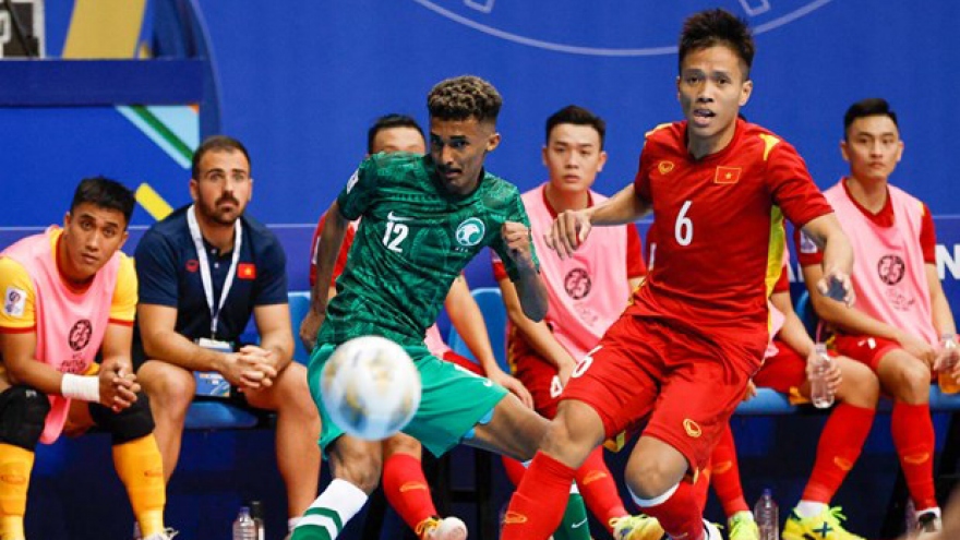 Vietnam defeat Saudi Arabia, top Group D at AFC Futsal Asian Cup